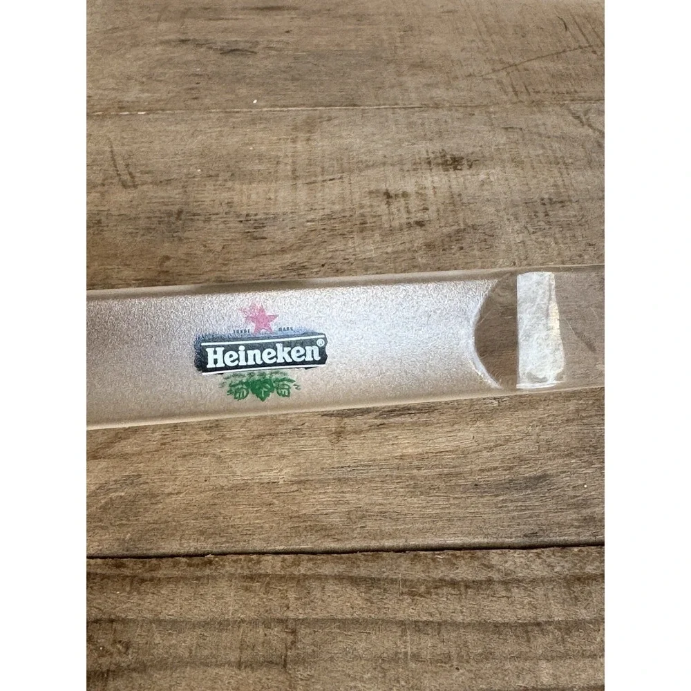 10 Heineken Beer Coasters Circle Double Sided Cardboard Vintage W/ Foam‎ Skimmer